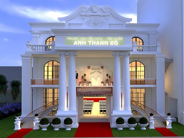 Mẫu Bảng Hiệu Nhà Hàng Tiệc Cưới Đẹp