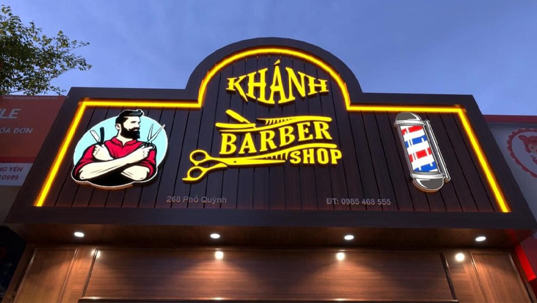 Thi Công Bảng Hiệu Barber Shop Đẹp Tại TP.HCM