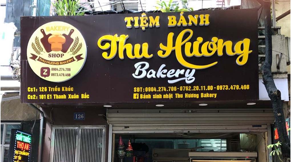 Thi Công Biển Quảng Cáo Tiệm Bánh Đẹp