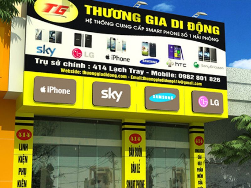 Bảng Hiệu Sửa Điện Thoại Đẹp