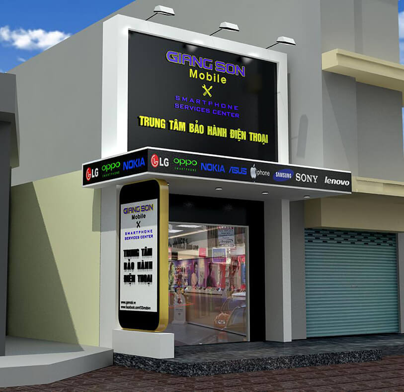 Thiết Kế Bảng Hiệu Sửa Điện Thoại