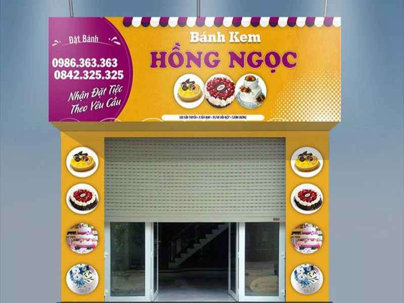 Mẫu Bảng Hiệu Tiệm Bánh Đẹp