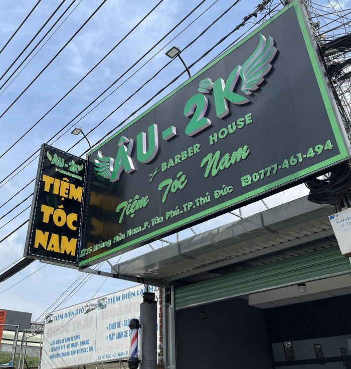 Thi Công Bảng Hiệu Tiệm Tóc