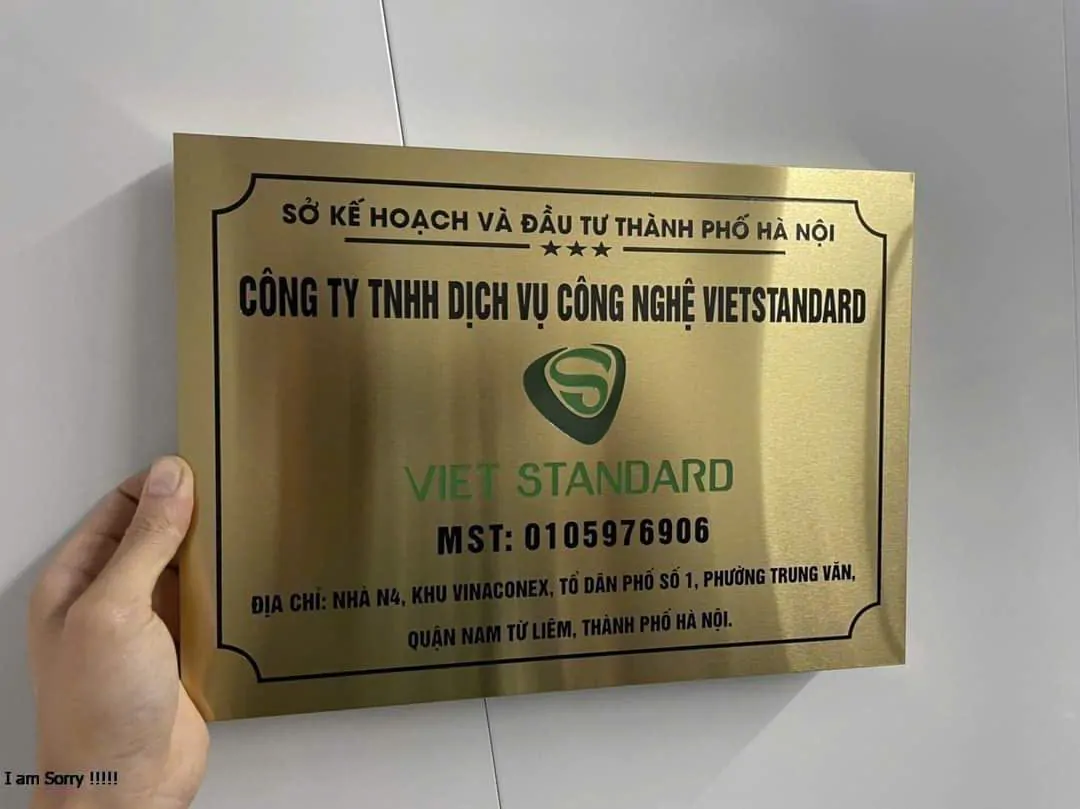 Bảng Tên Công Ty Inox Ăn Mòn