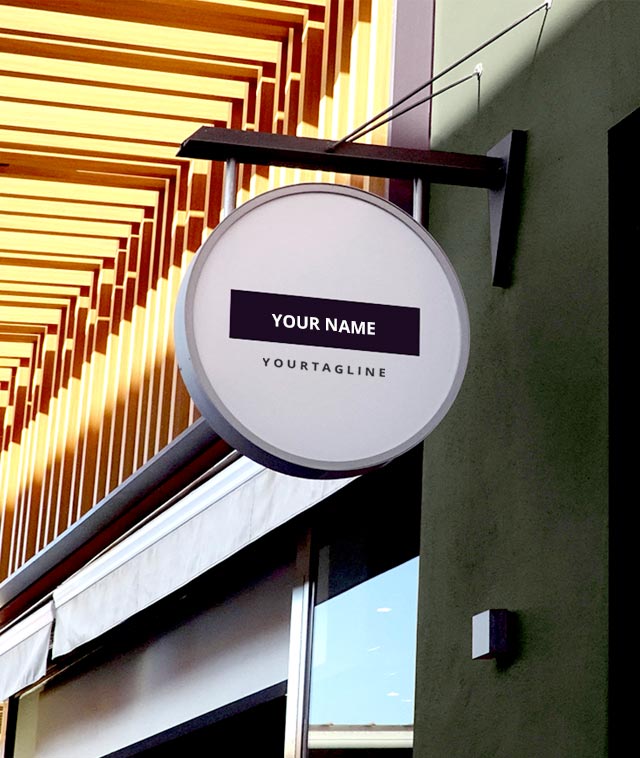 Thiết Kế Bảng Hiệu Hộp Đèn Treo