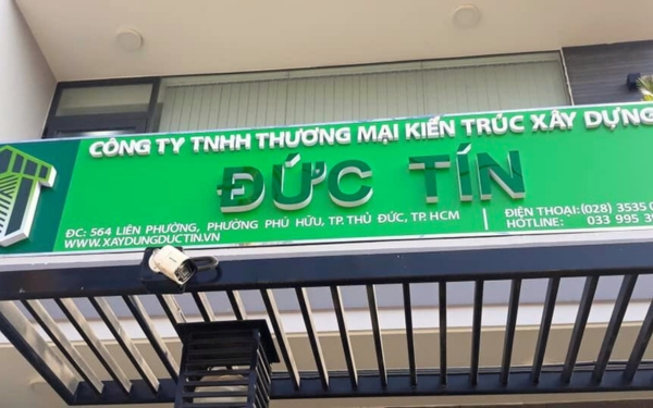 Bảng Hiệu Công Ty Xây Dựng
