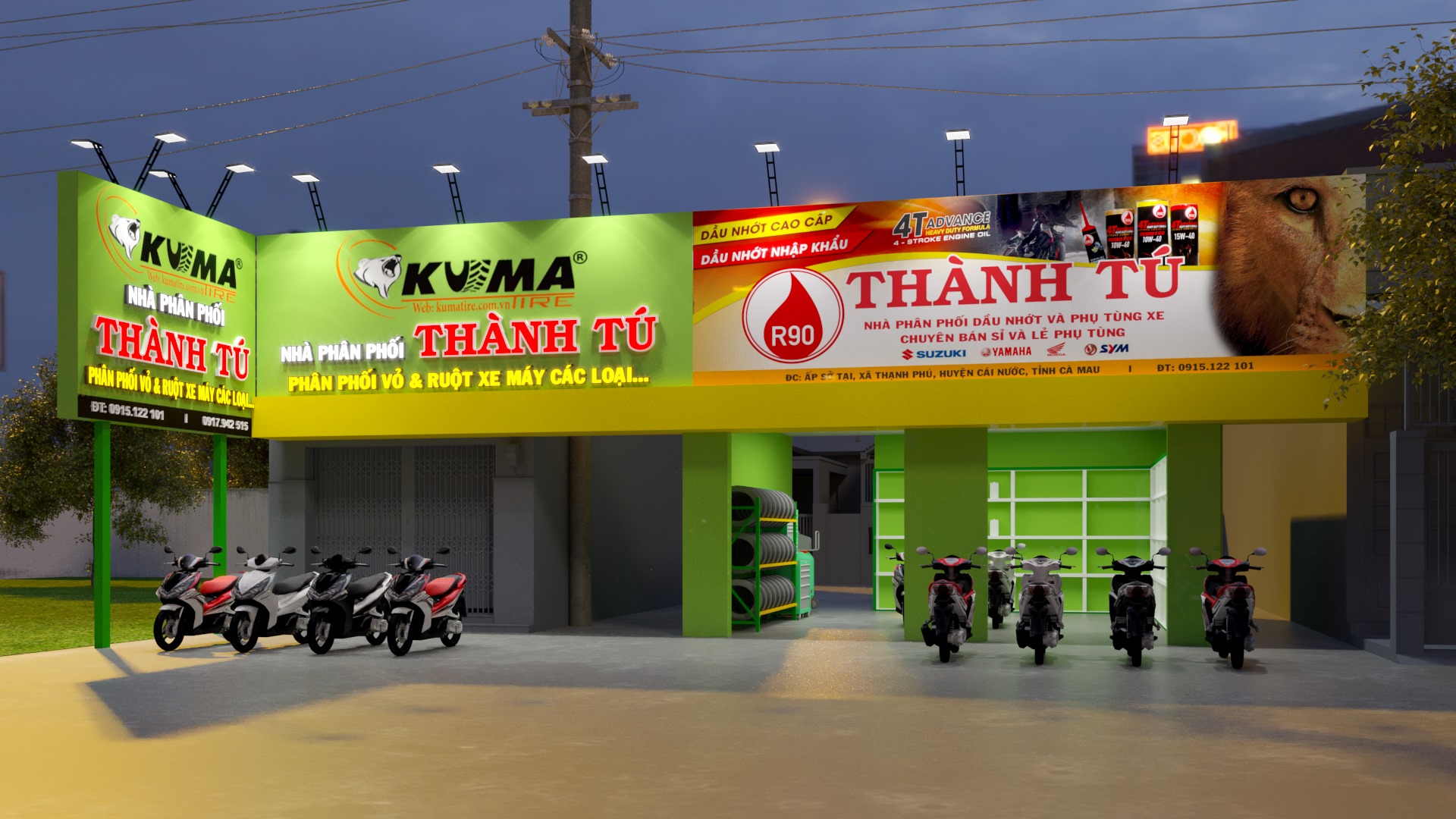 Mẫu Bảng Hiệu Showroom Đẹp