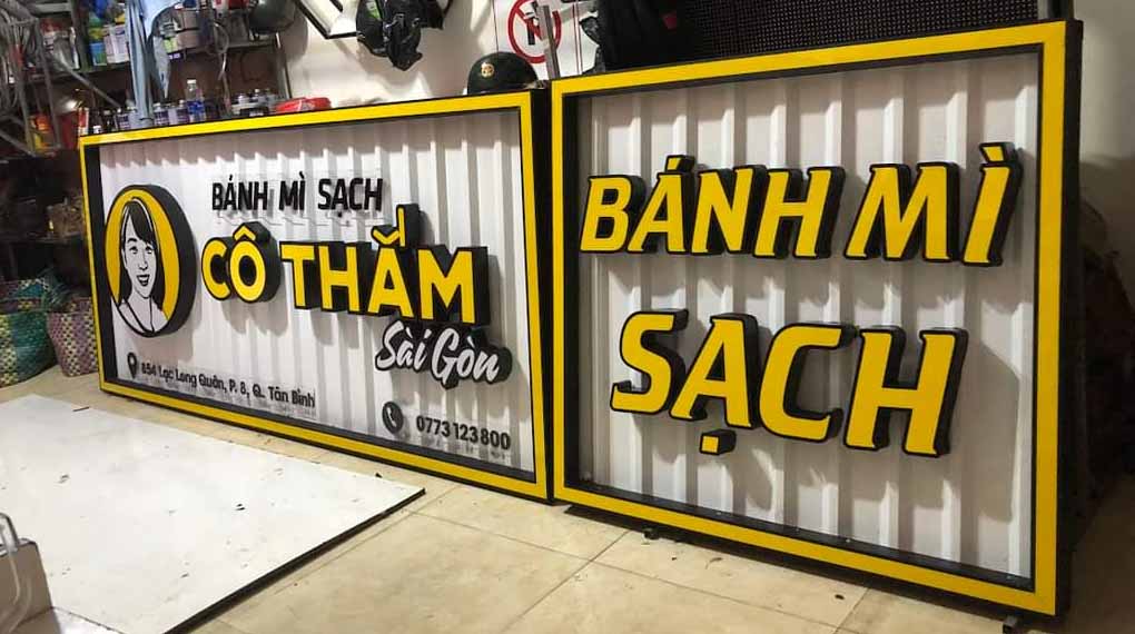 Bảng Hiệu Bằng Tôn Đẹp