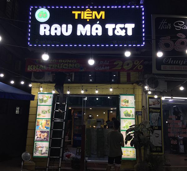 Thi Công Bảng Hiệu Cửa Hàng Trái Cây Đẹp, Bền