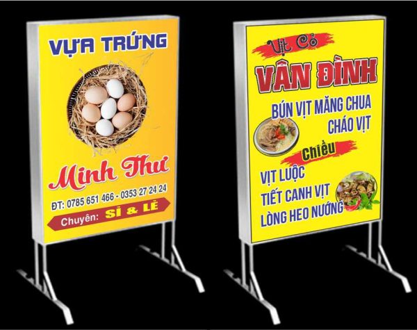 Mẫu Biển Quảng Cáo Hộp Đèn LED Đẹp