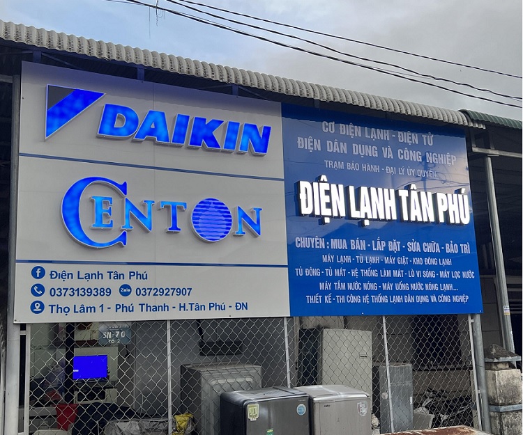 Mẫu Bảng Hiệu Điện Lạnh Đẹp, Dễ Nhận Diện