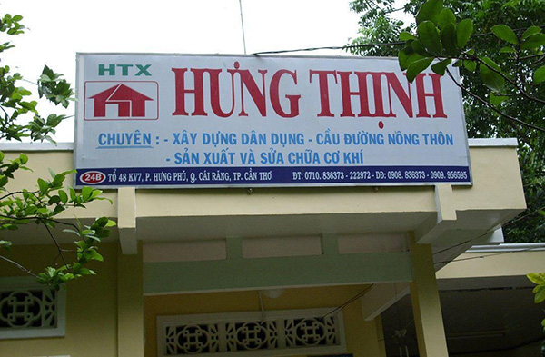 Mẫu Biển Hiệu Công Ty Xây Dựng Đẹp Năm 2026 Chuyên Nghiệp