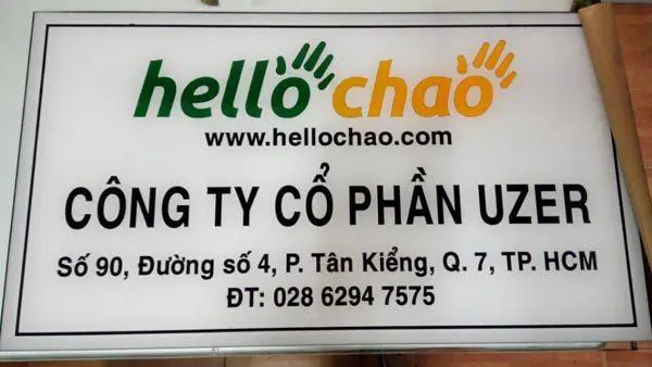 Thi Công Bảng Hiệu Công Ty Bằng Mica Đẹp
