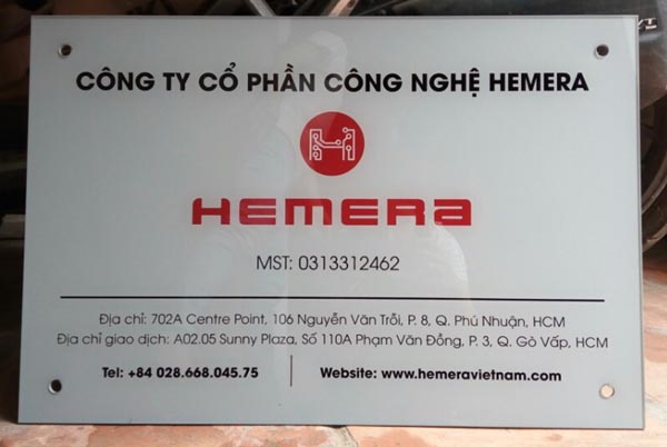 Mẫu Bảng Hiệu Công Ty Bằng Mica Đẹp