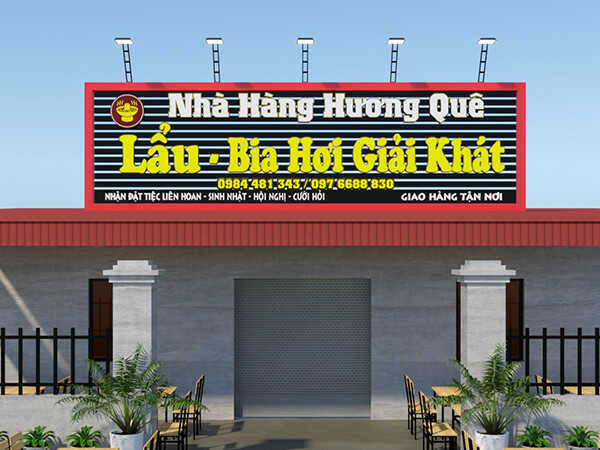 Thi Công Biển Quảng Cáo Nhà Hàng
