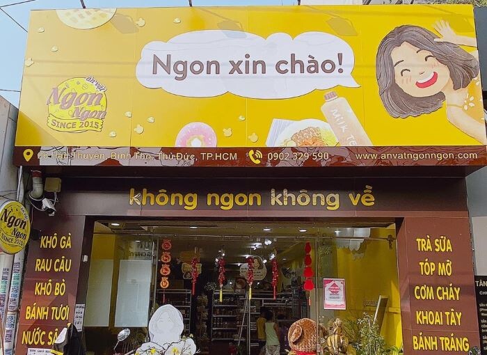 Thiết Kế Bảng Hiệu Quán Ăn Vặt