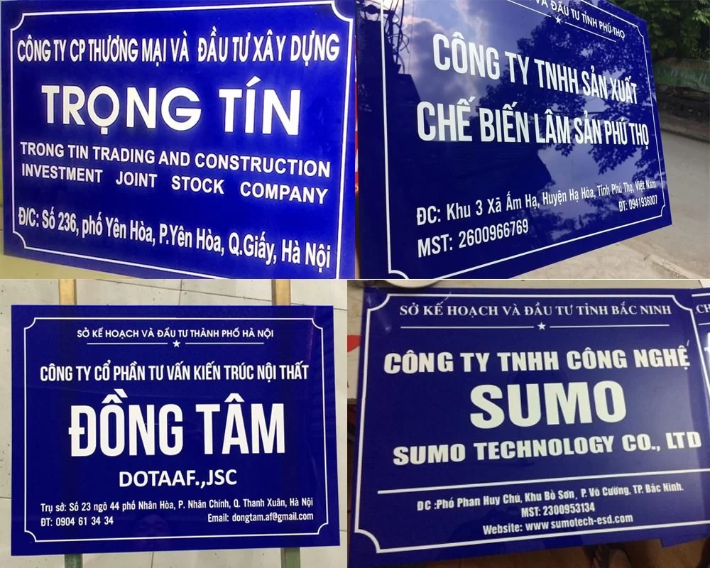 Bảng Mica Công Ty Đẹp