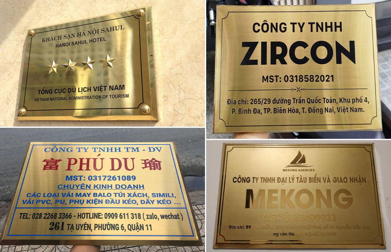 Mẫu Bảng Hiệu Inox Đẹp Năm 2026