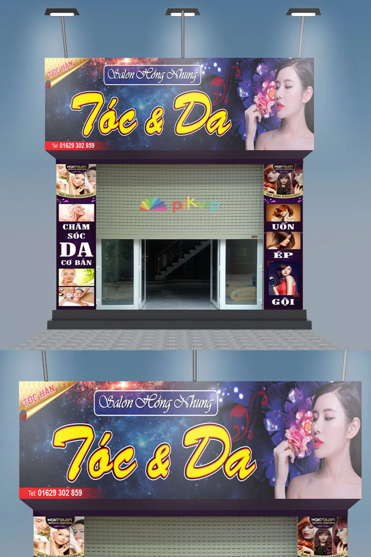 Thiết Kế Biển Hiệu Salon Tóc Đẹp