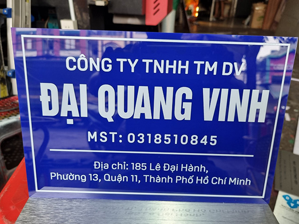 Biển Hiệu Công Ty Mica Đẹp