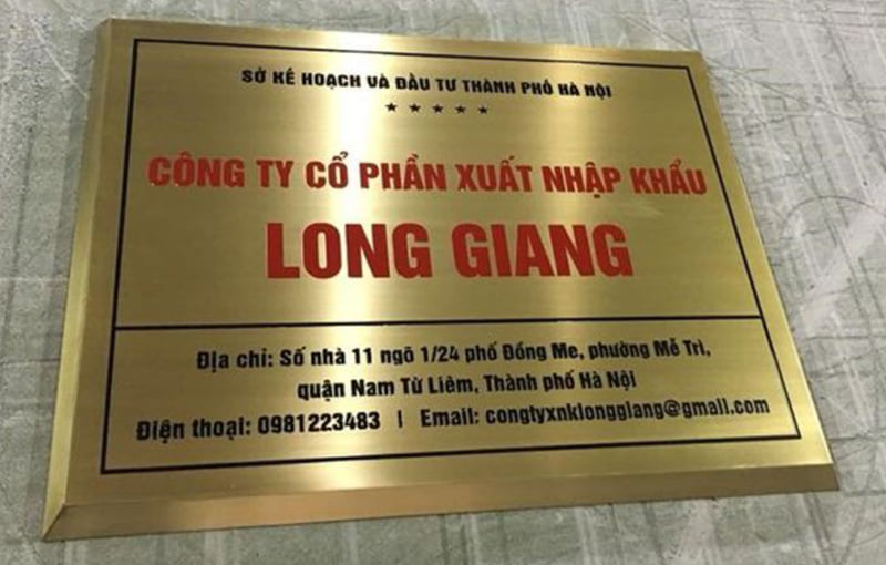 Thiết Kế Bảng Hiệu Công Ty Inox Đẹp