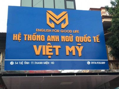 Biển Hiệu Trung Tâm Ngoại Ngữ Đẹp