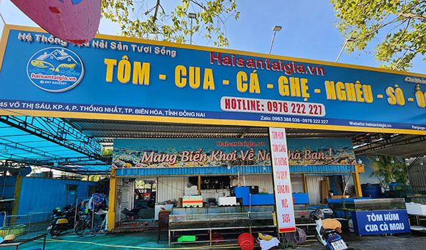 Thi Công Bảng Hiệu Hải Sản Đẹp