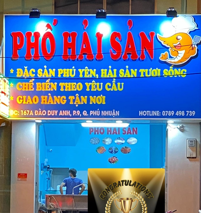 Thiết Kế Bảng Hiệu Hải Sản Đẹp