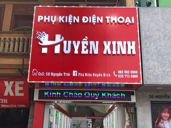 Thi Công Bảng Hiệu Tiệm Điện Thoại Đẹp