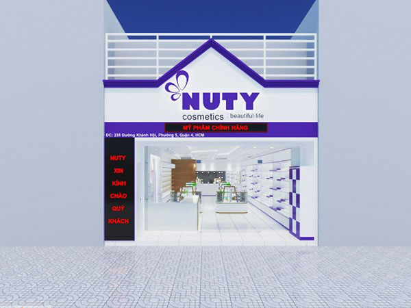 Thi Công Bảng Hiệu Shop Mỹ Phẩm Đẹp