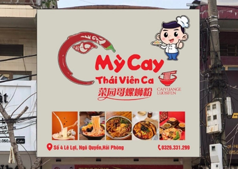 Bảng Hiệu Mì Cay Đẹp