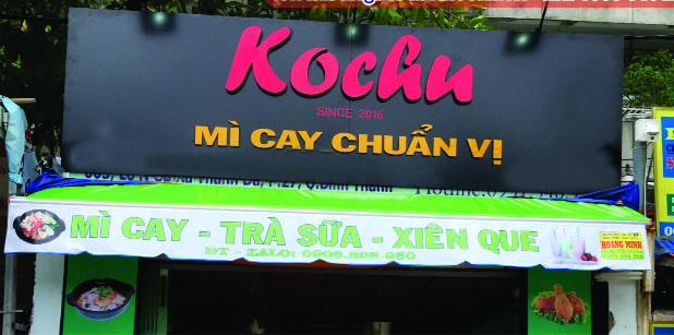 Mẫu Bảng Hiệu Mì Cay Đẹp