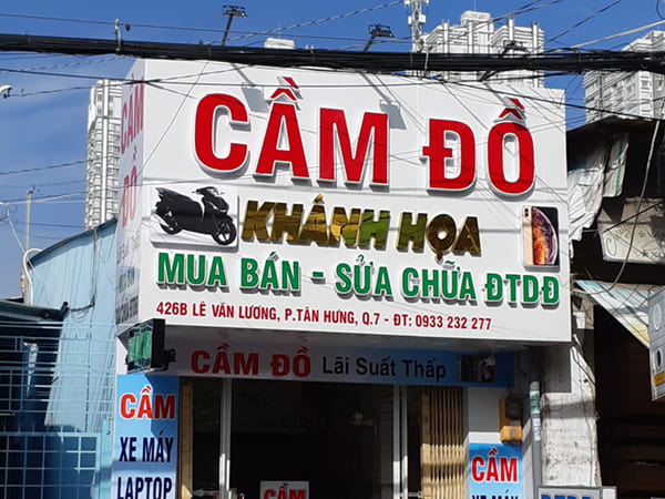 Thiết Kế Biển Hiệu Cầm Đồ Đẹp