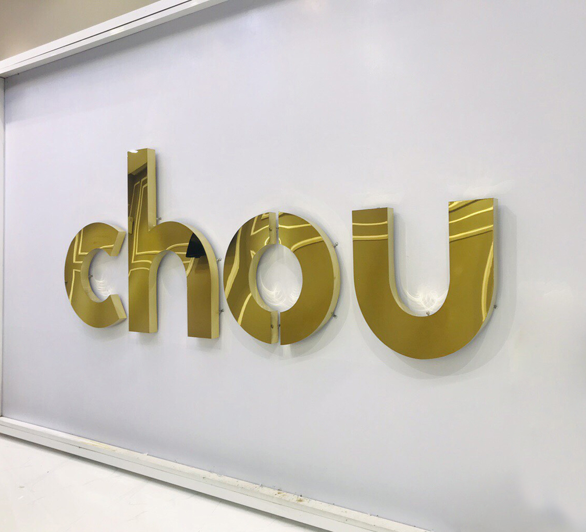 Bảng Hiệu Inox Vàng Gương Đẹp