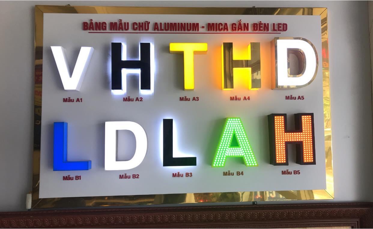 Mẫu biển quảng cáo chữ nổi ấn tượng và ứng dụng thực tế