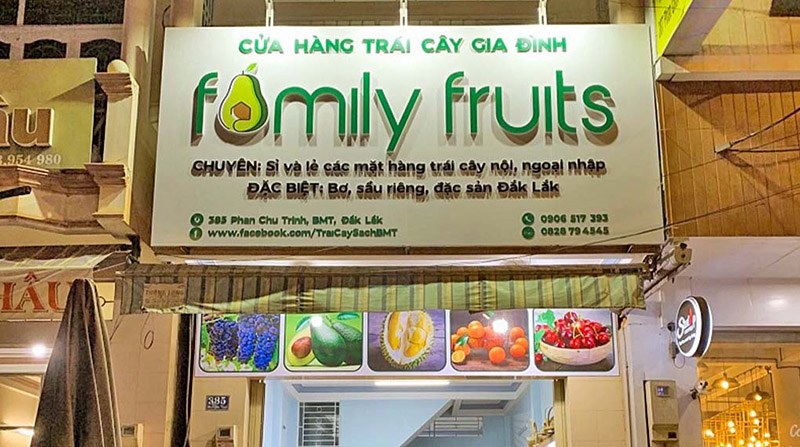 Mẫu biển quảng cáo hoa quả