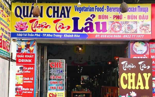 Mẫu bảng hiệu quán chay đẹp, độc đáo và thu hút khách