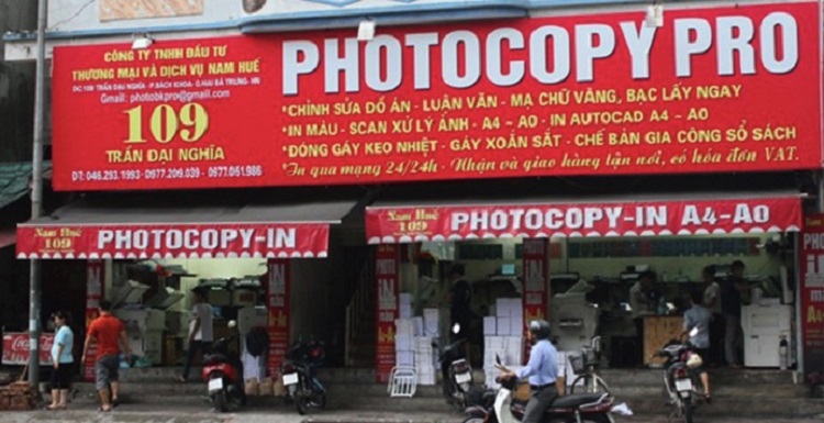 Mẫu Biển Quảng Cáo Photocopy Ấn Tượng, Hút Khách
