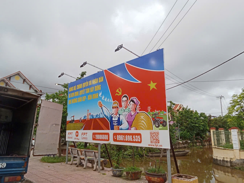Mẫu biển quảng cáo in bạt