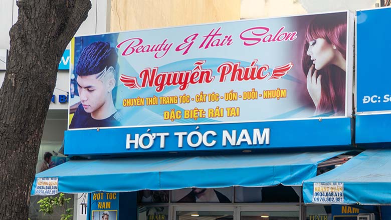 Mẫu biển quảng cáo in bạt