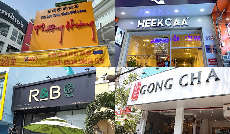 Bảng hiệu quảng cáo trà sữa