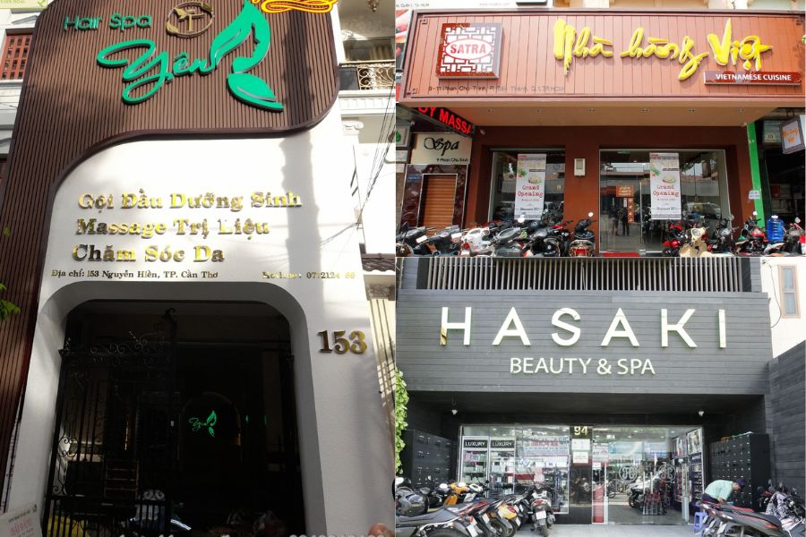 Mẫu bảng hiệu giả gỗ