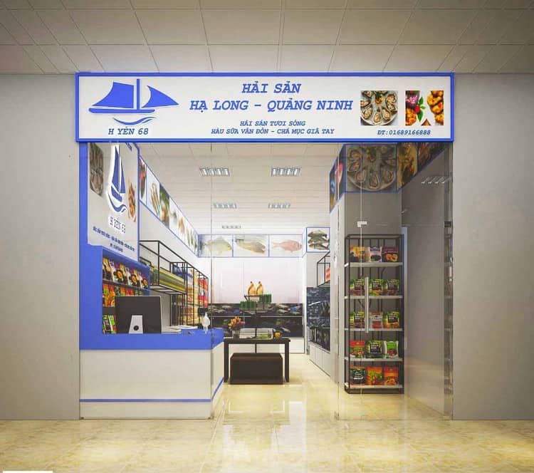 Thi công biển hiệu hải sản