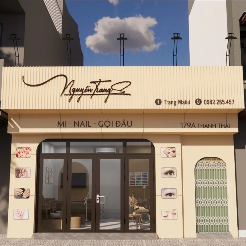 Thiết kế bảng hiệu tiệm nail đẹp