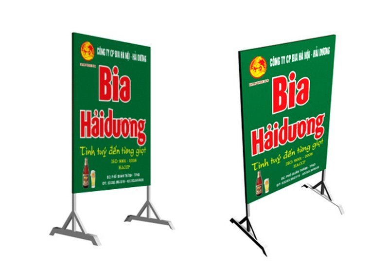 Thi công biển quảng cáo có chân