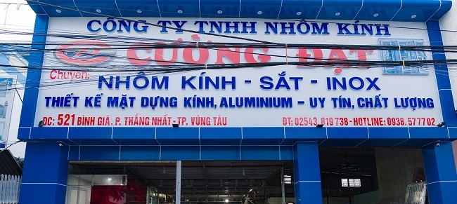 Biển Quảng Cáo Nhôm Kính